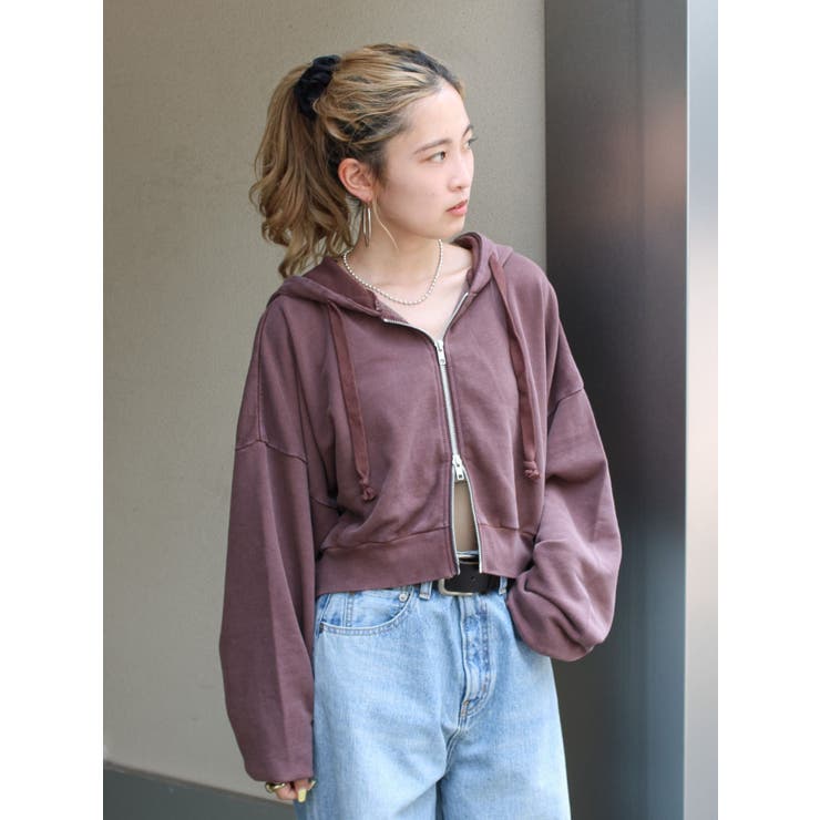 ダブルジップヴィンテージショートパーカー | Ungrid | 詳細画像12 