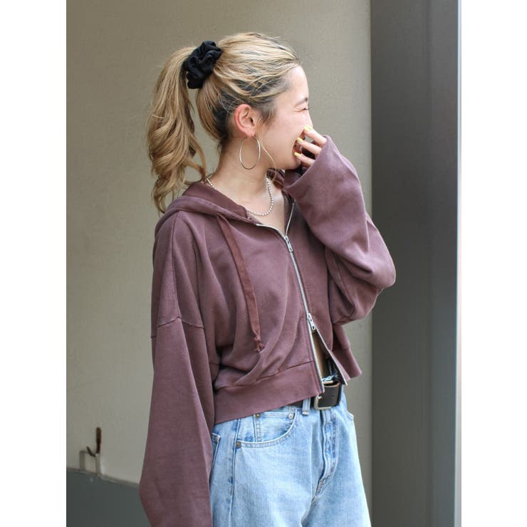 ダブルジップヴィンテージショートパーカー | Ungrid | 詳細画像13 