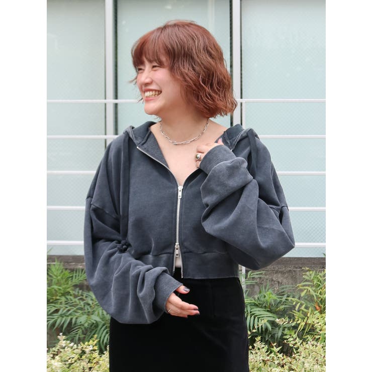 ダブルジップヴィンテージショートパーカー | Ungrid | 詳細画像19 