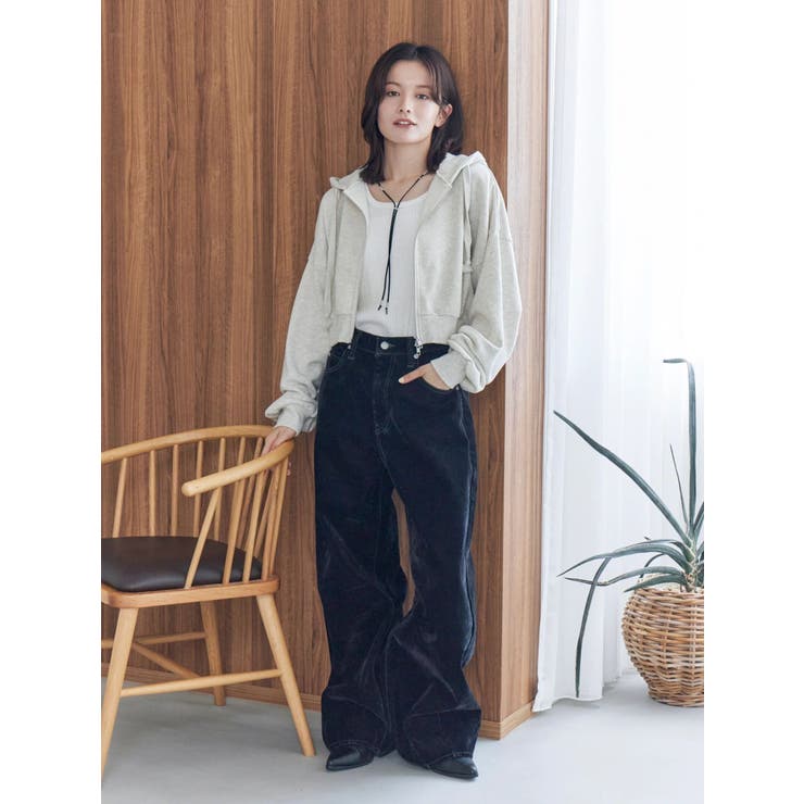 ダブルジップヴィンテージショートパーカー | Ungrid | 詳細画像5 