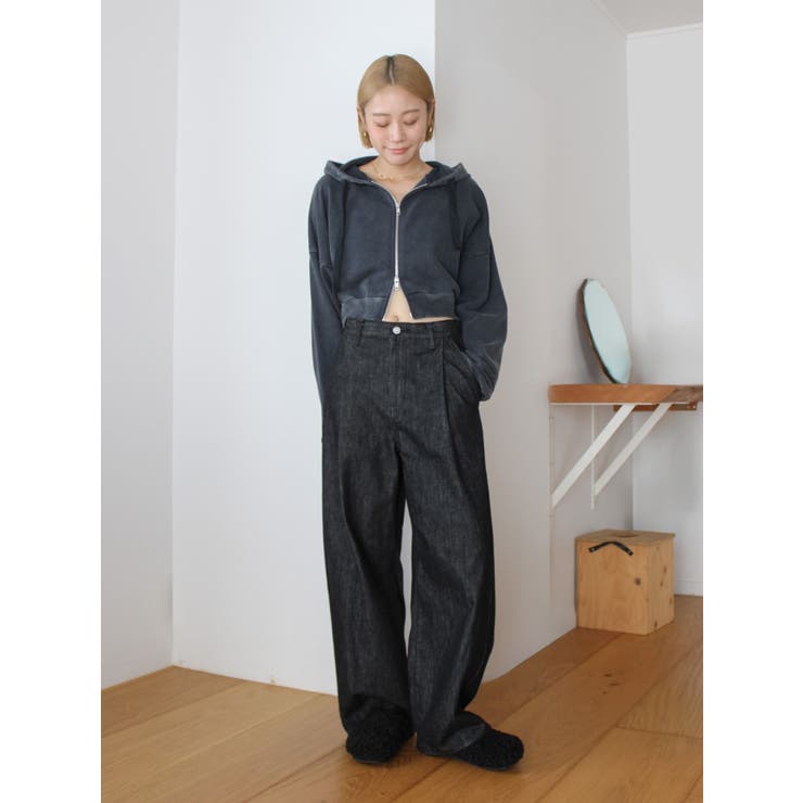 ダブルジップヴィンテージショートパーカー | Ungrid | 詳細画像8 