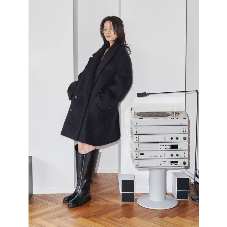 【Htage】モヘア混ロングシャギービッグジャケットコート | Ungrid | 詳細画像11 