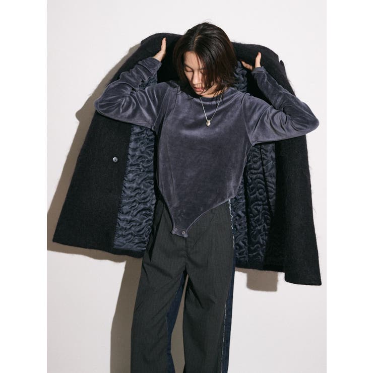 【Htage】モヘア混ロングシャギービッグジャケットコート | Ungrid | 詳細画像17 