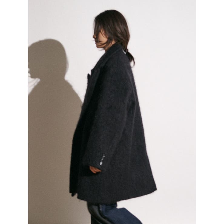 【Htage】モヘア混ロングシャギービッグジャケットコート | Ungrid | 詳細画像18 