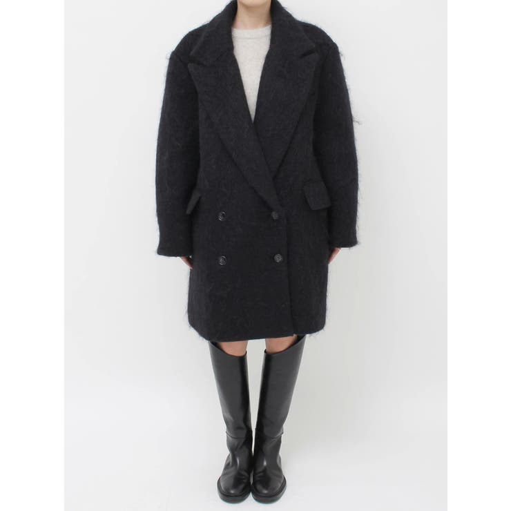 【Htage】モヘア混ロングシャギービッグジャケットコート | Ungrid | 詳細画像20 