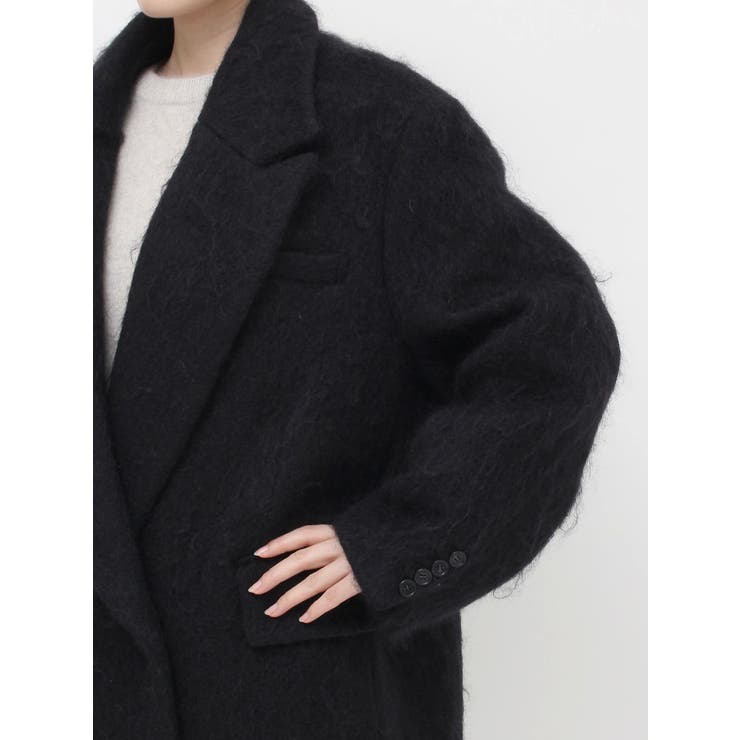 【Htage】モヘア混ロングシャギービッグジャケットコート | Ungrid | 詳細画像24 