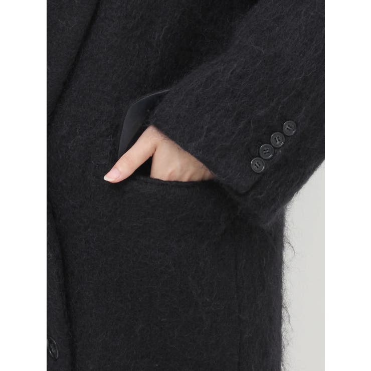【Htage】モヘア混ロングシャギービッグジャケットコート | Ungrid | 詳細画像25 