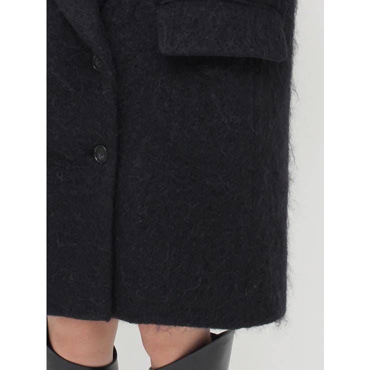 【Htage】モヘア混ロングシャギービッグジャケットコート | Ungrid | 詳細画像27 