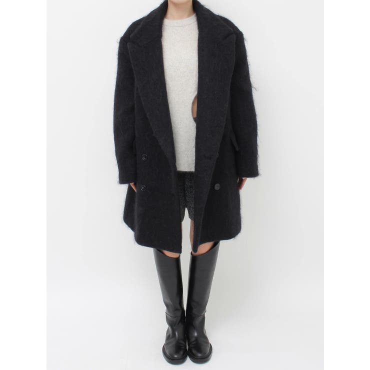 【Htage】モヘア混ロングシャギービッグジャケットコート | Ungrid | 詳細画像29 