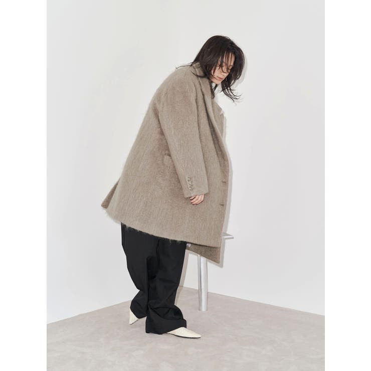 【Htage】モヘア混ロングシャギービッグジャケットコート | Ungrid | 詳細画像6 
