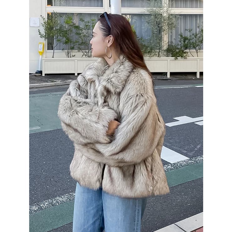 ボリュームデザインファーコート[品番：MKSW0067018]｜Ungrid（アン