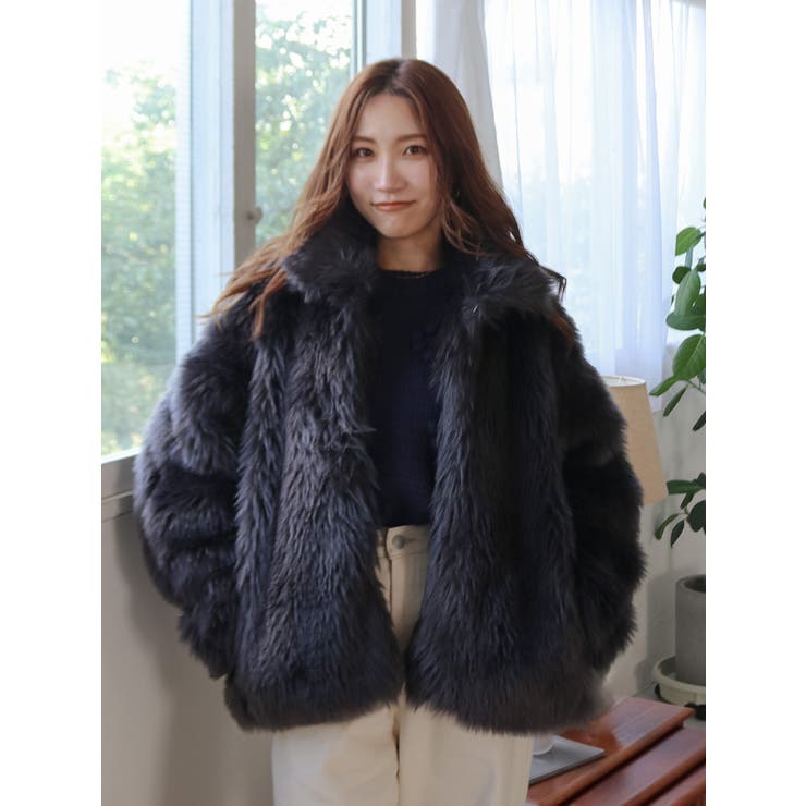 ボリュームデザインファーコート[品番：MKSW0067018]｜Ungrid（アン