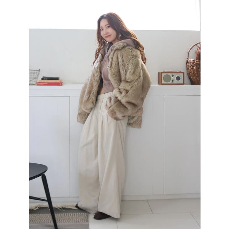 ボリュームデザインファーコート[品番：MKSW0067018]｜Ungrid（アン