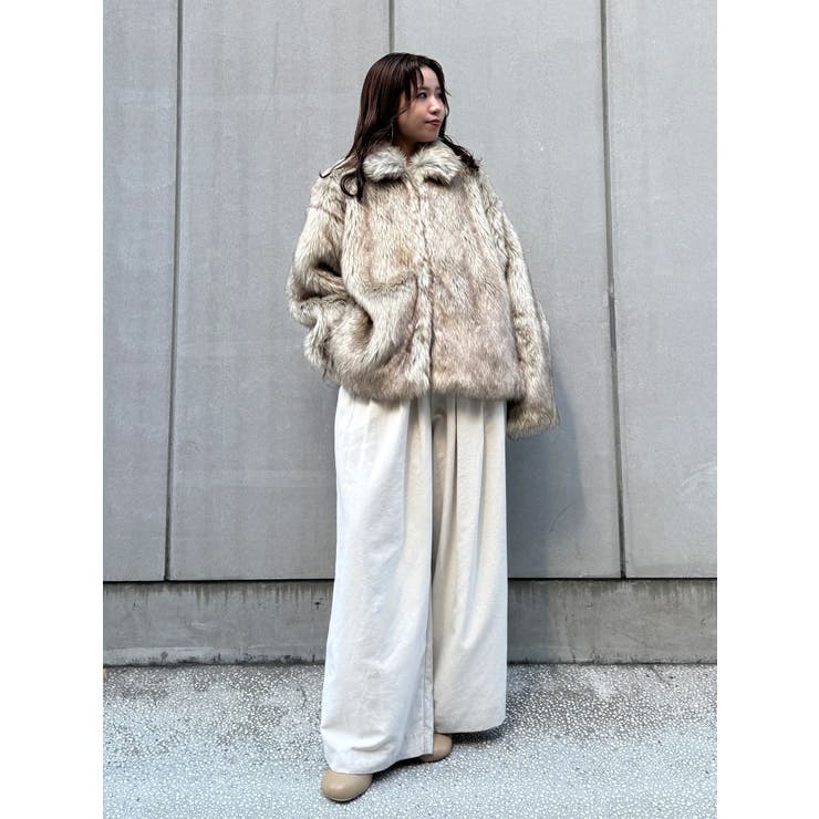 ボリュームデザインファーコート[品番：MKSW0067018]｜Ungrid（アン