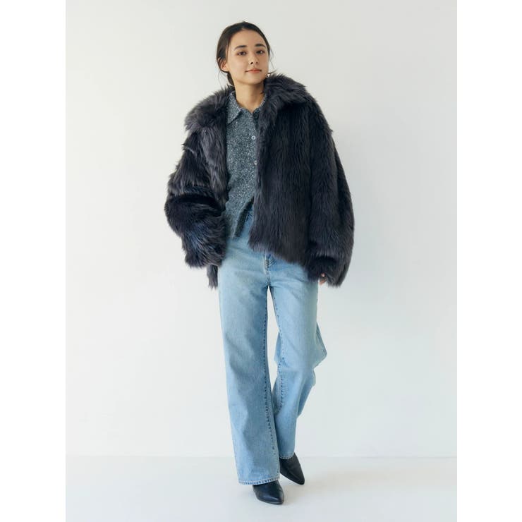 ボリュームデザインファーコート[品番：MKSW0067018]｜Ungrid（アン