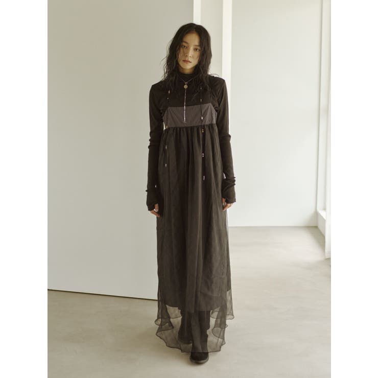 チュールレイヤードキャミワンピース | Ungrid | 詳細画像3 