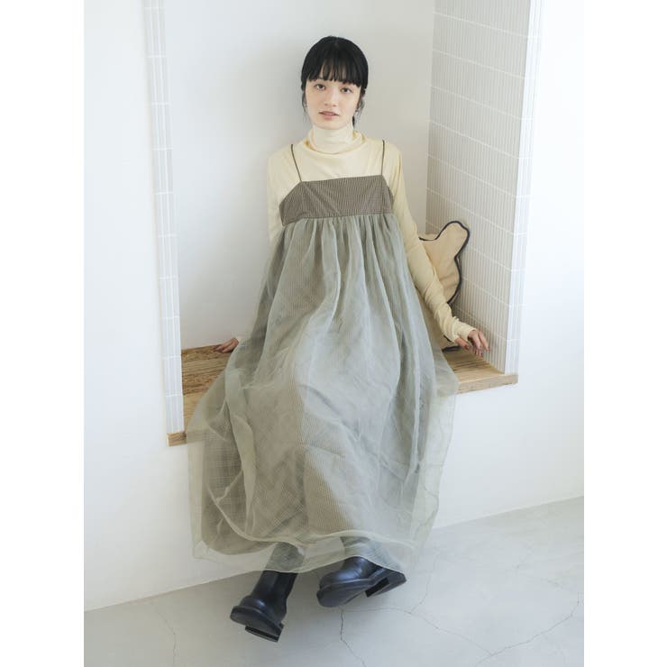 チュールレイヤードキャミワンピース | Ungrid | 詳細画像5 