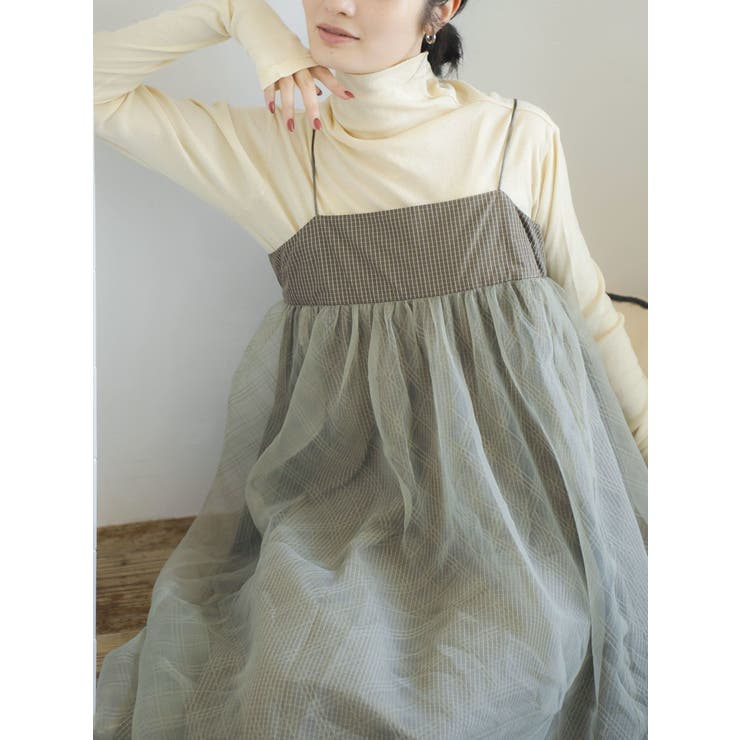 チュールレイヤードキャミワンピース | Ungrid | 詳細画像7 