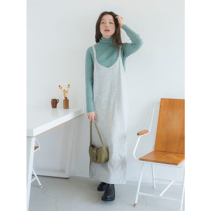 Ｖネックデザインニットキャミワンピース | Ungrid | 詳細画像1 