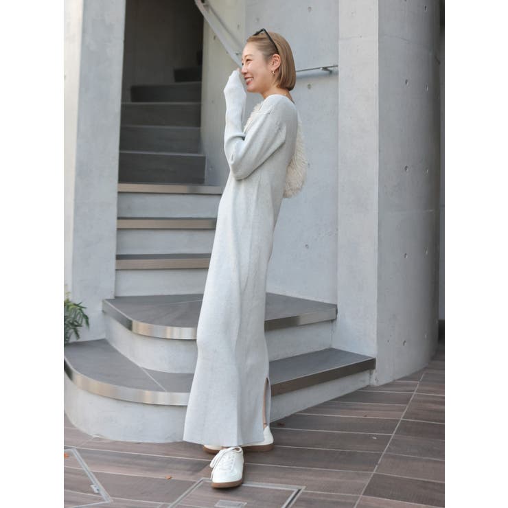 ヘンリーネックニットワンピース | Ungrid | 詳細画像14 