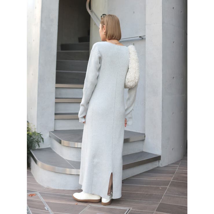 ヘンリーネックニットワンピース | Ungrid | 詳細画像15 