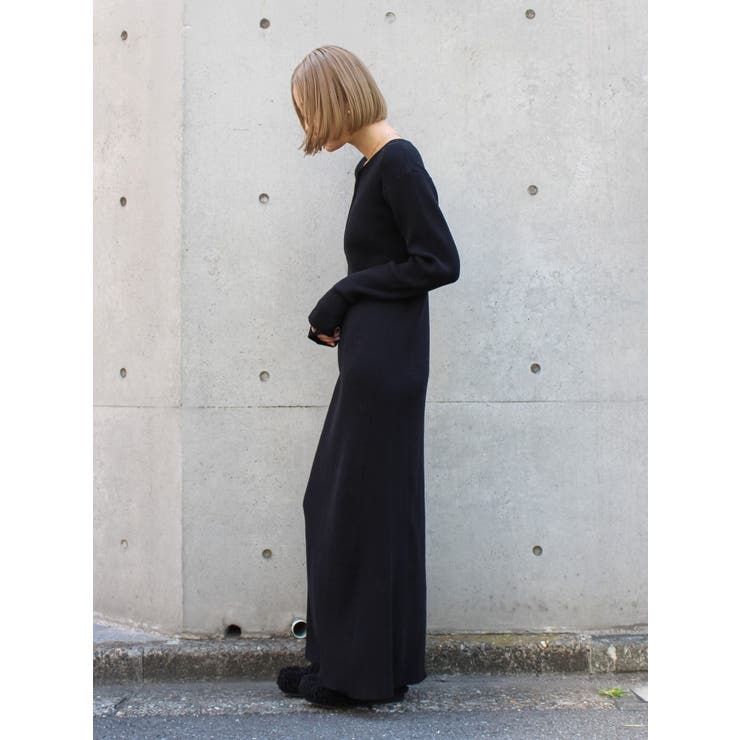 ヘンリーネックニットワンピース | Ungrid | 詳細画像3 