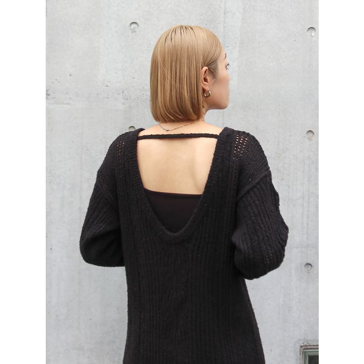 ブークレレーシーニットワンピース | Ungrid | 詳細画像6 