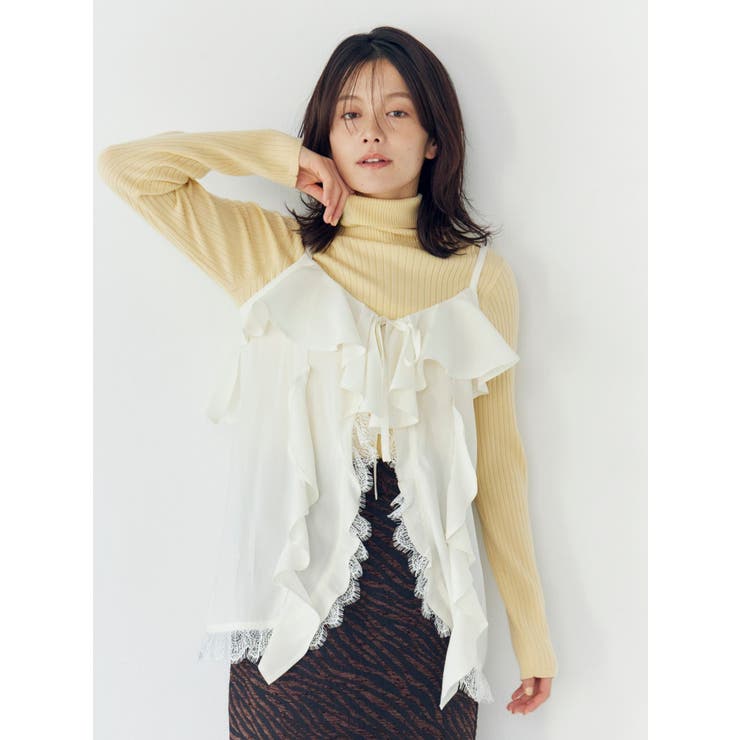 フィブツイルフリルキャミ | Ungrid | 詳細画像2 