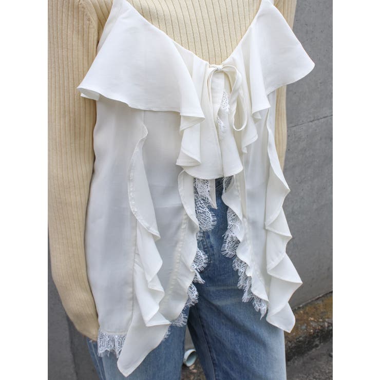 フィブツイルフリルキャミ | Ungrid | 詳細画像23 