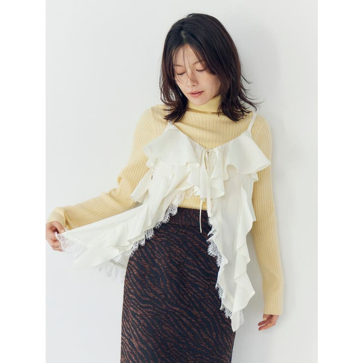 フィブツイルフリルキャミ | Ungrid | 詳細画像3 