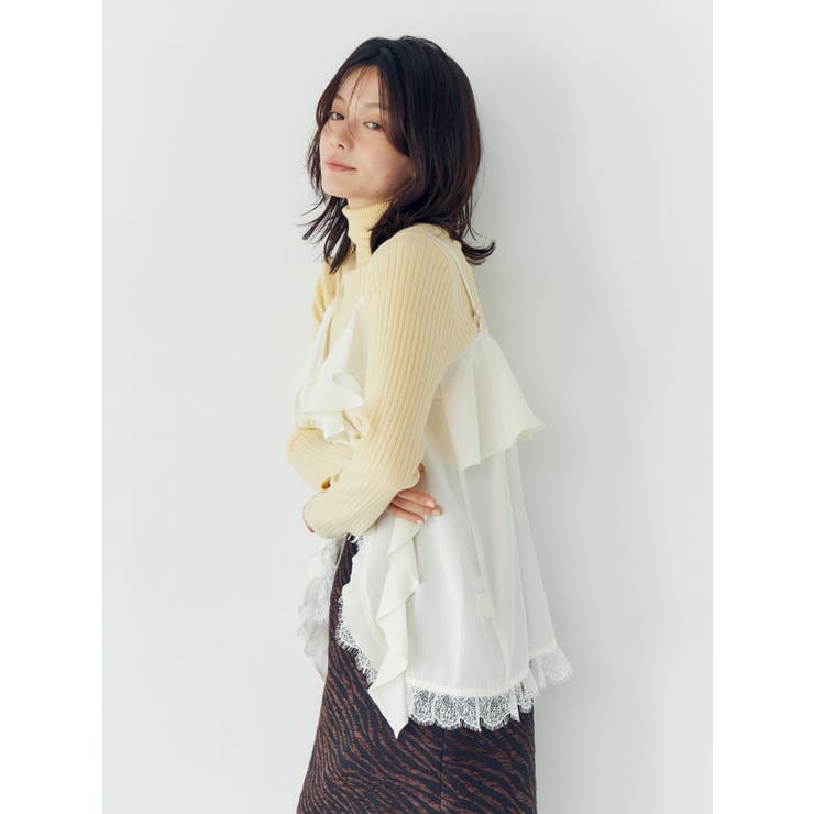 フィブツイルフリルキャミ | Ungrid | 詳細画像4 