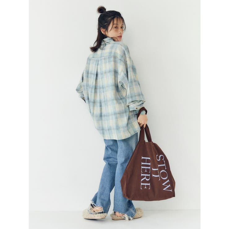 ブリーチチェックルーズシャツ | Ungrid | 詳細画像11 