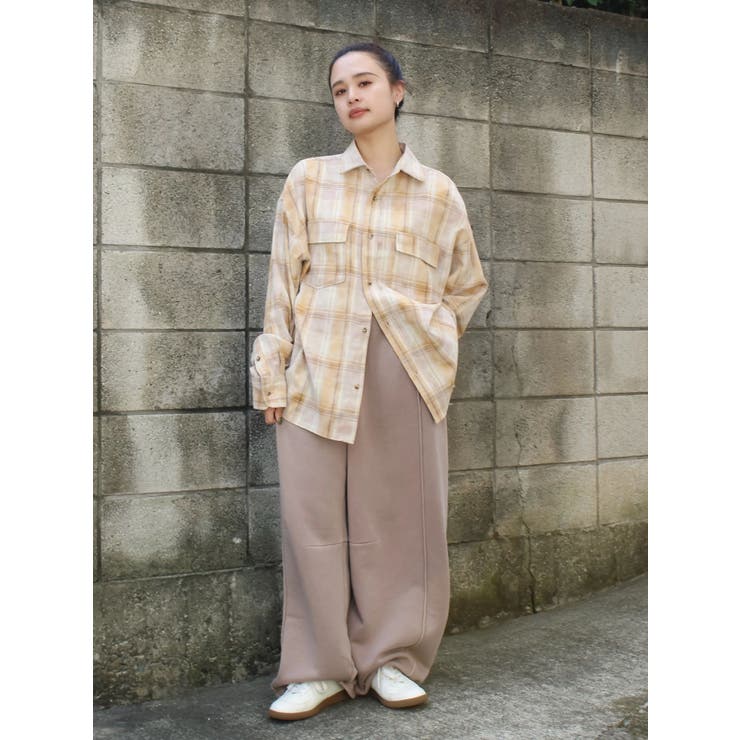 ブリーチチェックルーズシャツ | Ungrid | 詳細画像21 