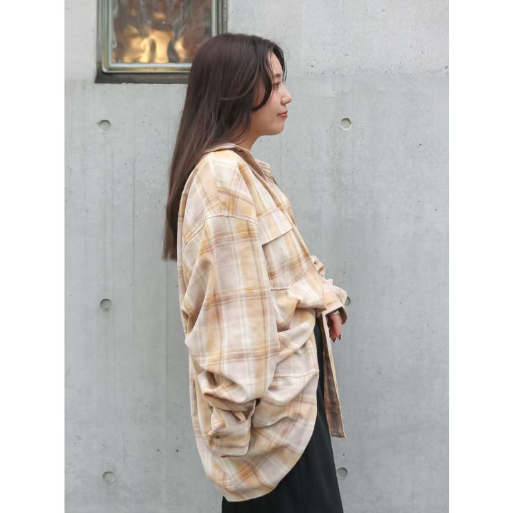 ブリーチチェックルーズシャツ | Ungrid | 詳細画像24 
