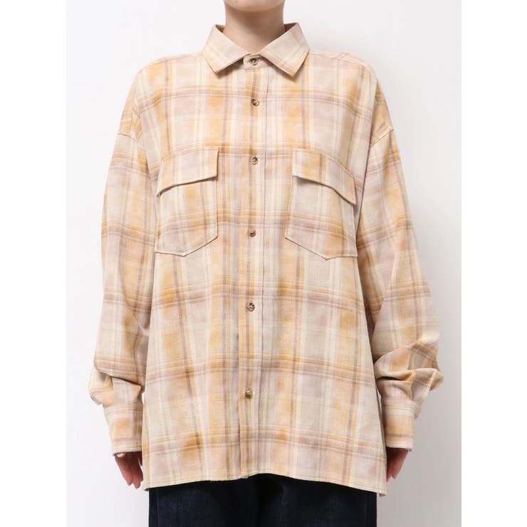 ブリーチチェックルーズシャツ | Ungrid | 詳細画像30 