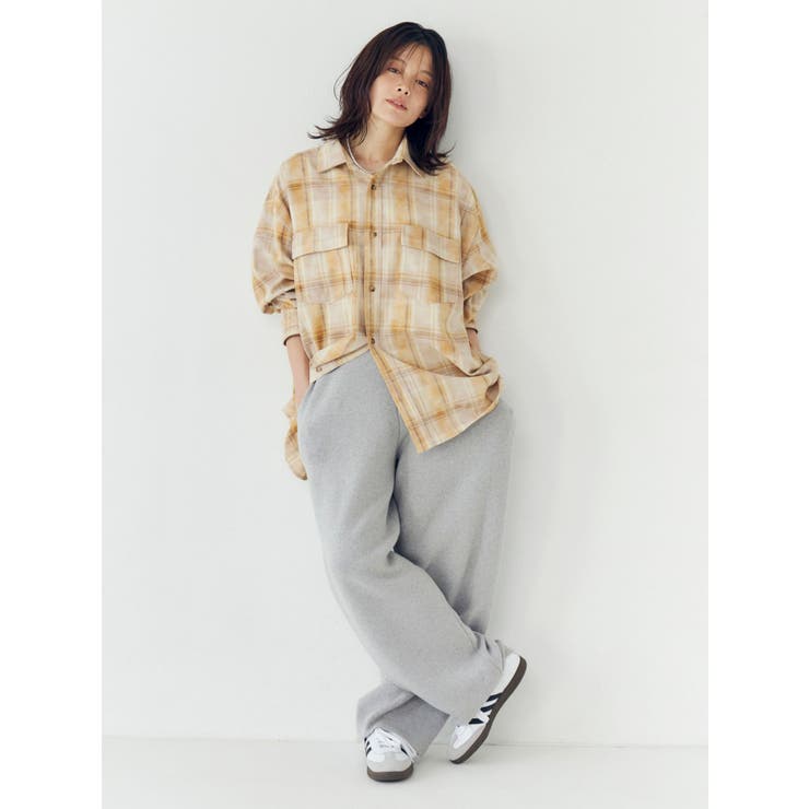 ブリーチチェックルーズシャツ | Ungrid | 詳細画像4 