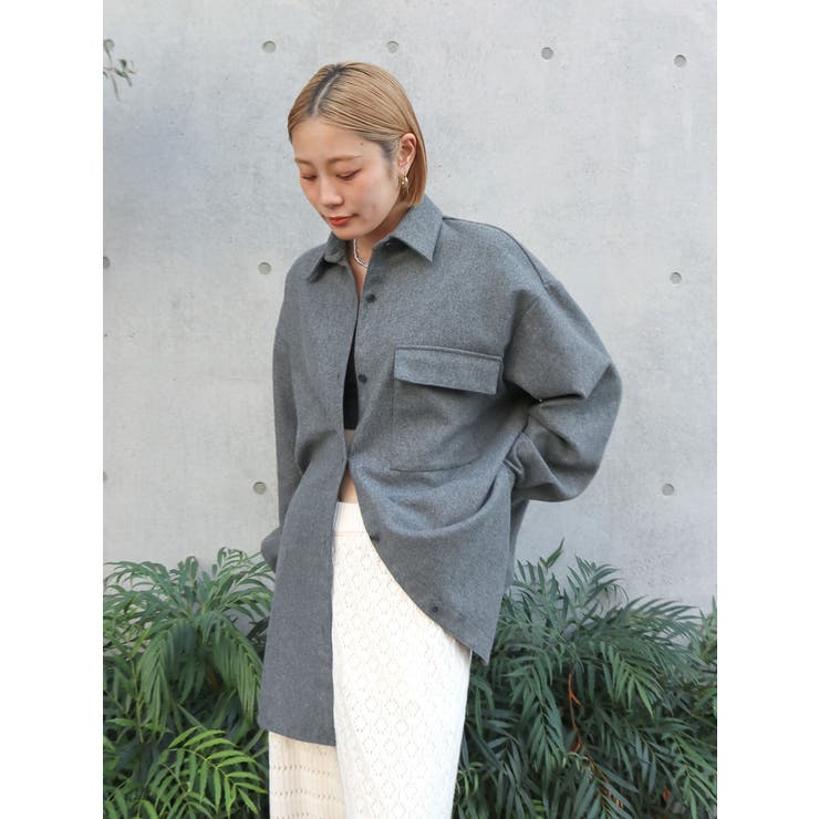 起毛デザインシャツ | Ungrid | 詳細画像13 