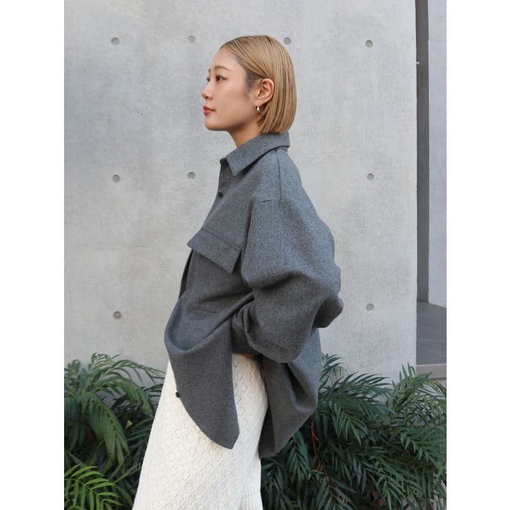 起毛デザインシャツ | Ungrid | 詳細画像14 