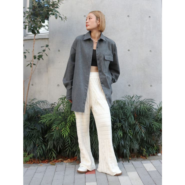 起毛デザインシャツ | Ungrid | 詳細画像17 