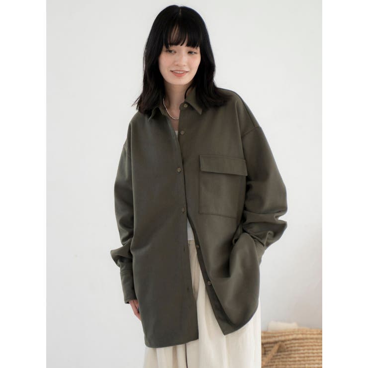 起毛デザインシャツ | Ungrid | 詳細画像3 