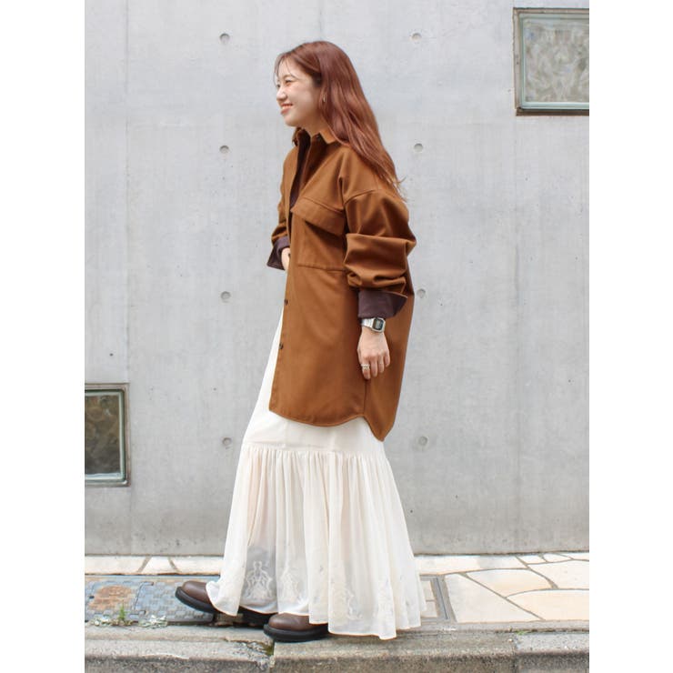 起毛デザインシャツ | Ungrid | 詳細画像35 