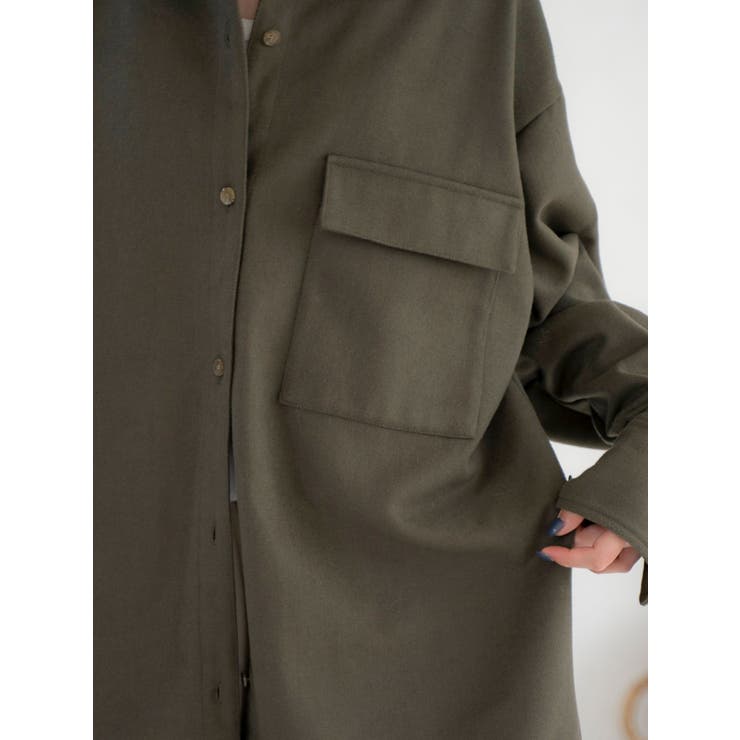 起毛デザインシャツ | Ungrid | 詳細画像5 