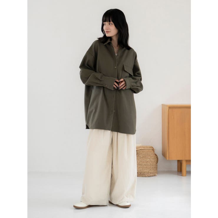 起毛デザインシャツ | Ungrid | 詳細画像7 