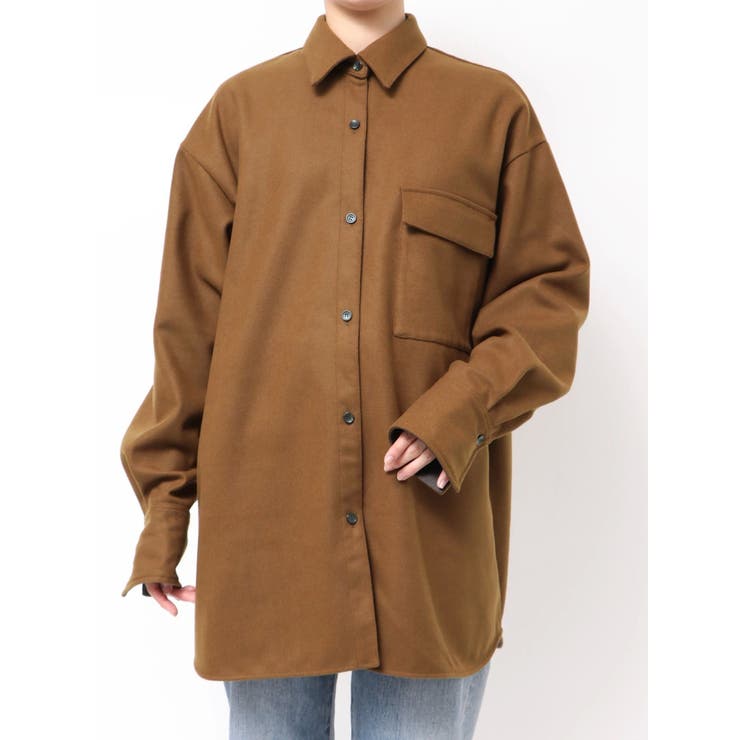 ベージュ | 起毛デザインシャツ | Ungrid