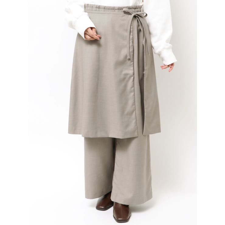 ライトグレー | レイヤードパンツ | Ungrid