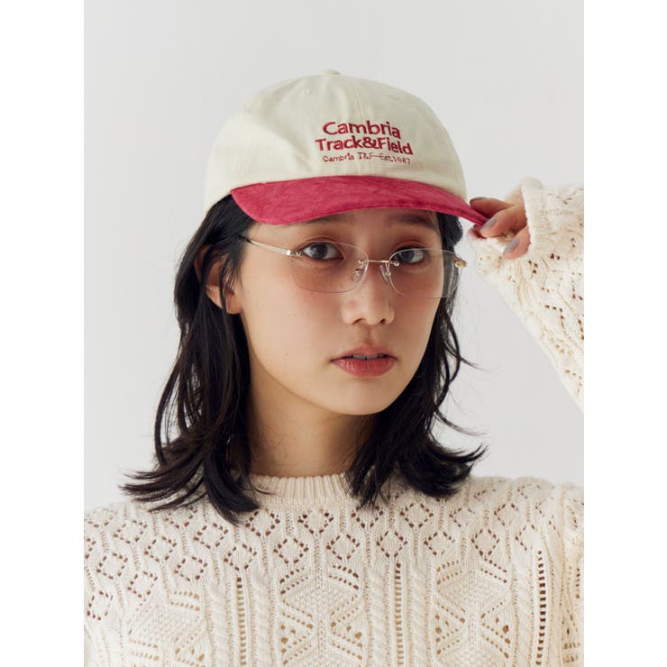 レッド | バイカラーロゴキャップ | Ungrid