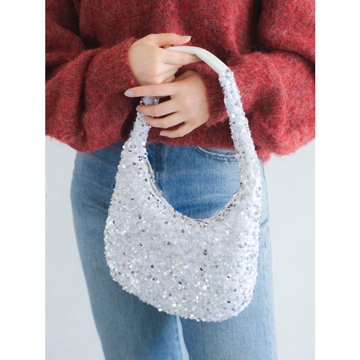 スパンコールハンドルバッグ | Ungrid | 詳細画像1 