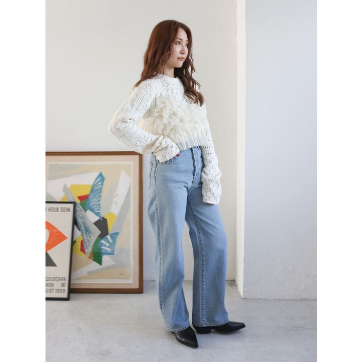 スタッズルーズデニム | Ungrid | 詳細画像22 