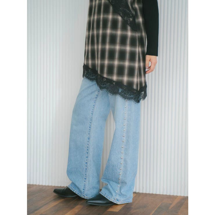 スタッズルーズデニム | Ungrid | 詳細画像7 