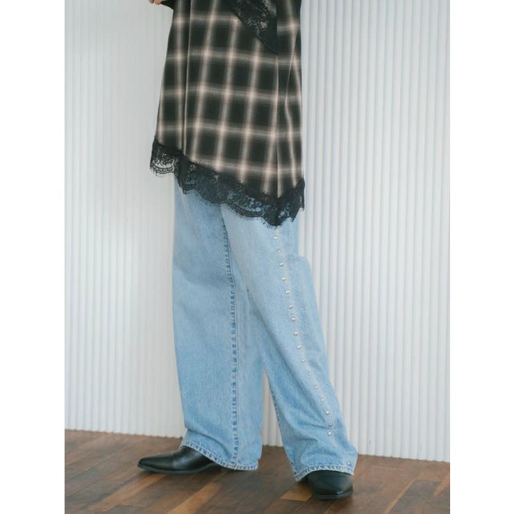 スタッズルーズデニム | Ungrid | 詳細画像8 